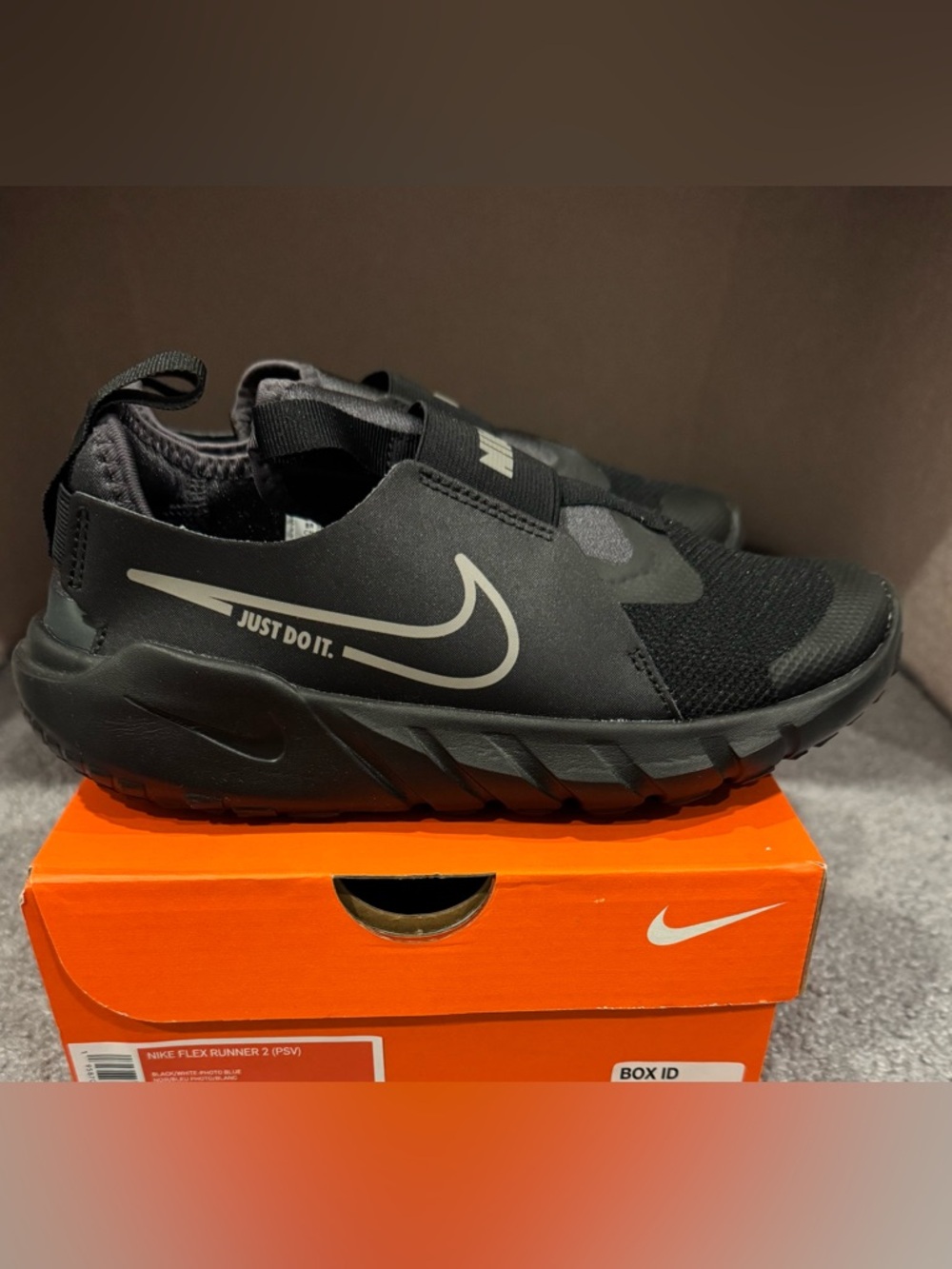 NIB Nike Black Slip-On Athletic Sneakers - Picture 3 of 5